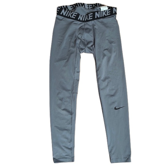 Nike Pro Adult Men's Size XL Solid Gray Low Rise Compression 3/4 Pants M - Picture 2 of 10